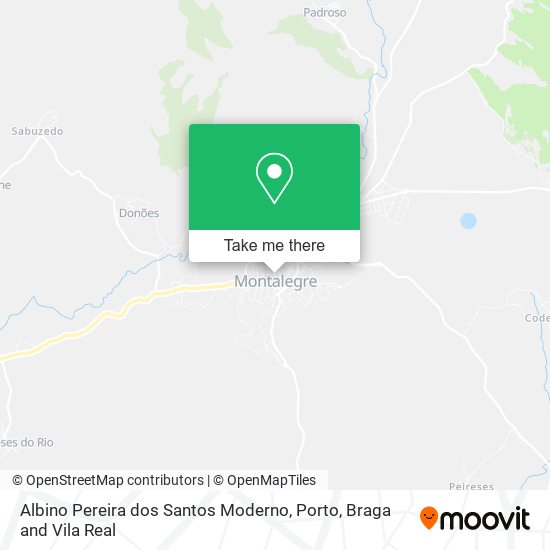 Albino Pereira dos Santos Moderno map
