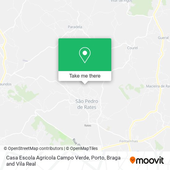 Casa Escola Agrícola Campo Verde mapa