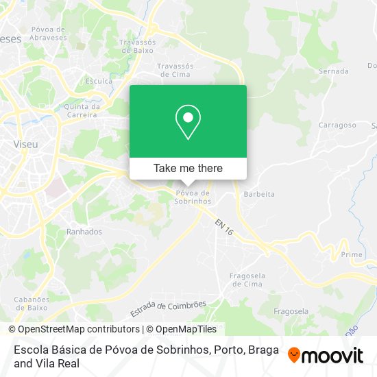 Escola Básica de Póvoa de Sobrinhos mapa