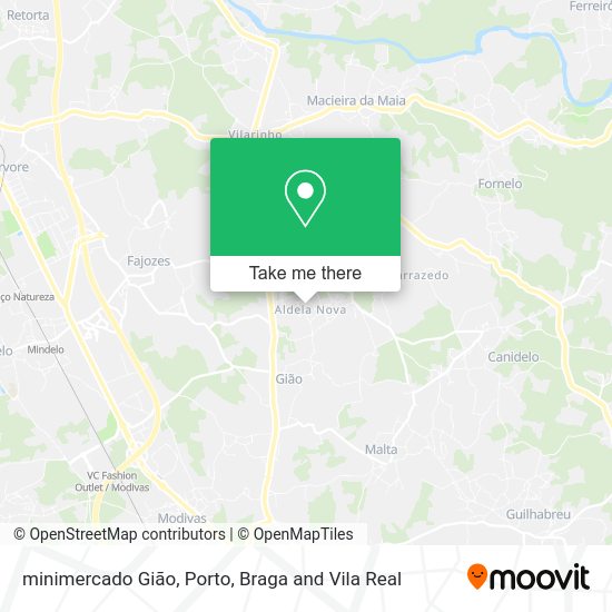 minimercado Gião mapa