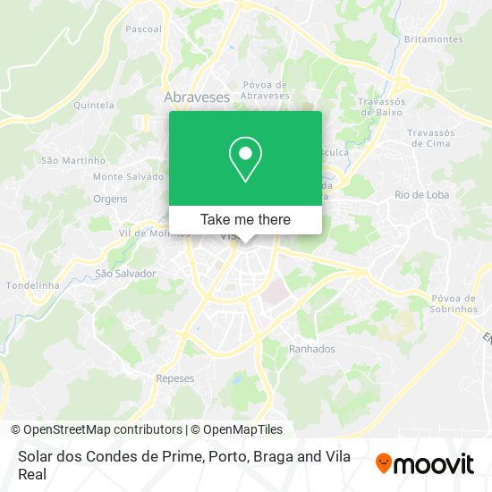 Solar dos Condes de Prime mapa