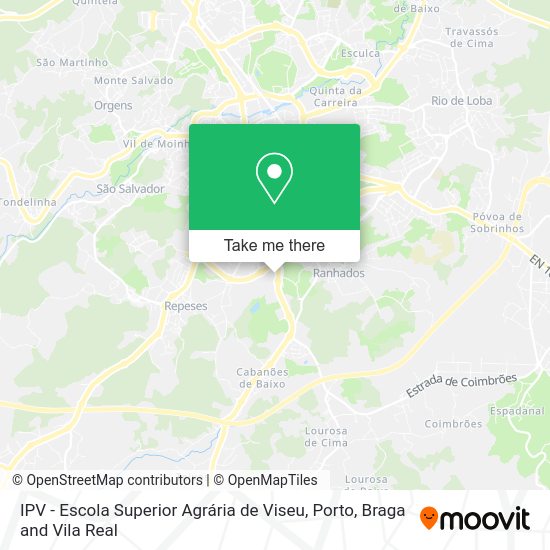 IPV - Escola Superior Agrária de Viseu map
