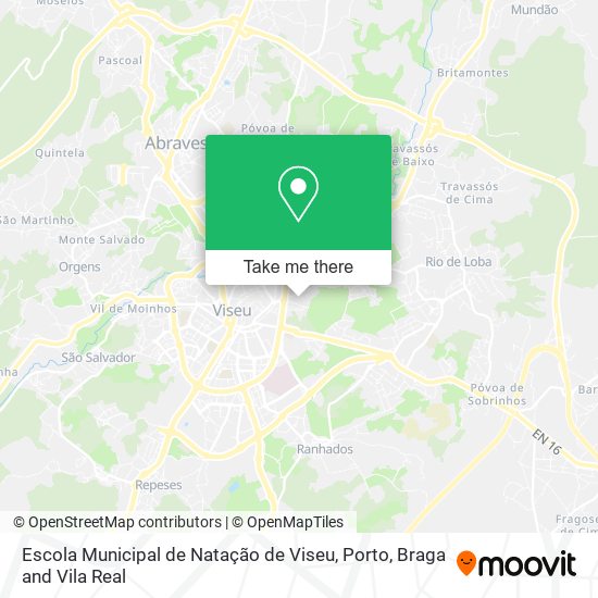 Escola Municipal de Natação de Viseu map