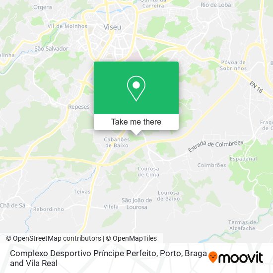 Complexo Desportivo Príncipe Perfeito mapa