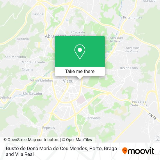 Busto de Dona Maria do Céu Mendes map