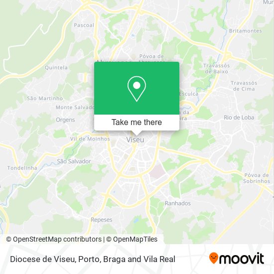 Diocese de Viseu mapa