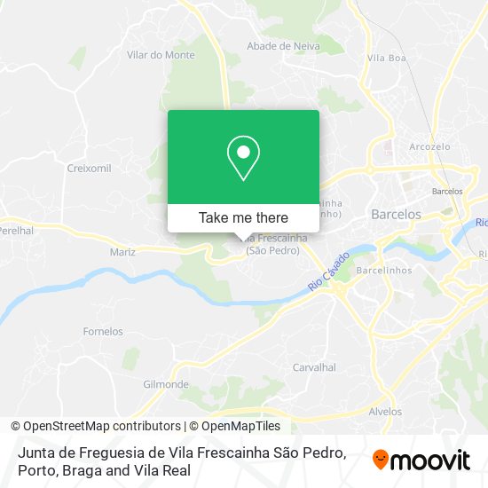 Junta de Freguesia de Vila Frescainha São Pedro map