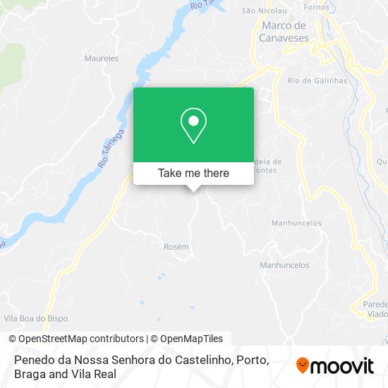 Penedo da Nossa Senhora do Castelinho map