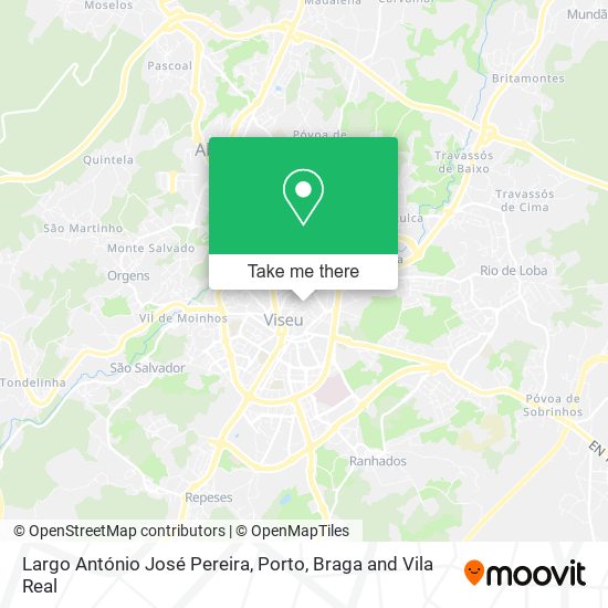 Largo António José Pereira mapa