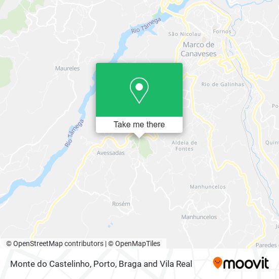 Monte do Castelinho mapa
