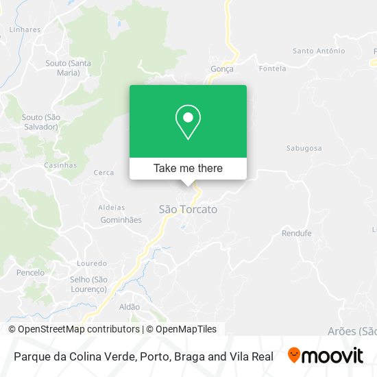 Parque da Colina Verde mapa