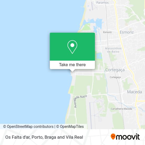 Os Falta d'ar mapa