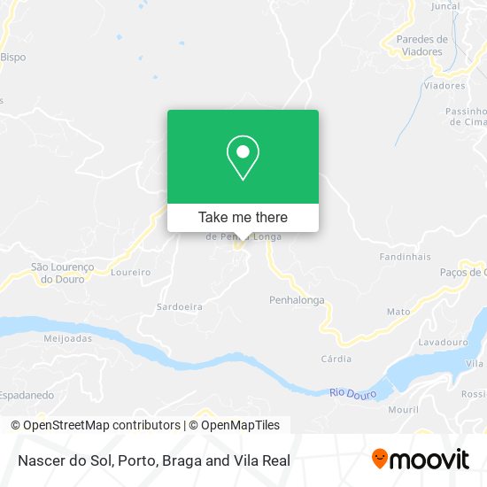 Nascer do Sol mapa