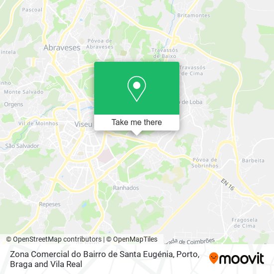 Zona Comercial do Bairro de Santa Eugénia map