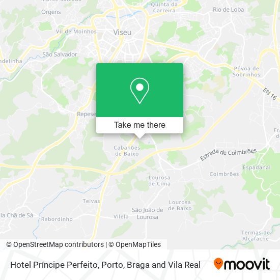 Hotel Príncipe Perfeito mapa