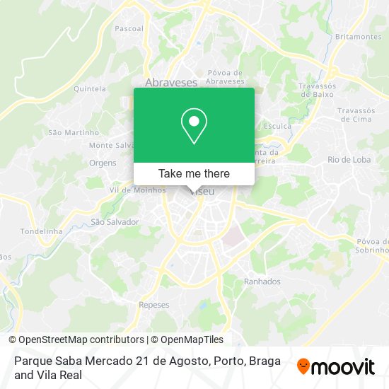 Parque Saba Mercado 21 de Agosto mapa