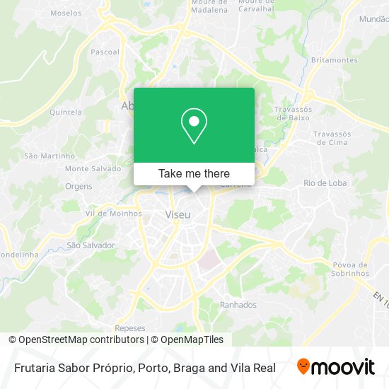 Frutaria Sabor Próprio mapa