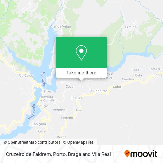 Cruzeiro de Faldrem mapa