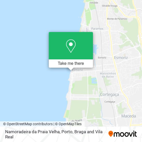 Namoradeira da Praia Velha map