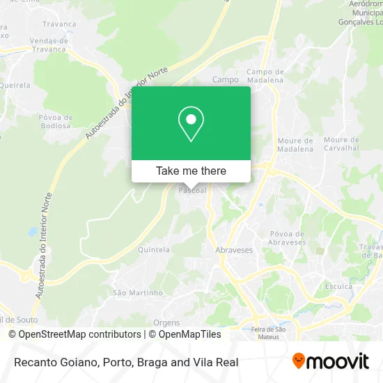 Recanto Goiano map