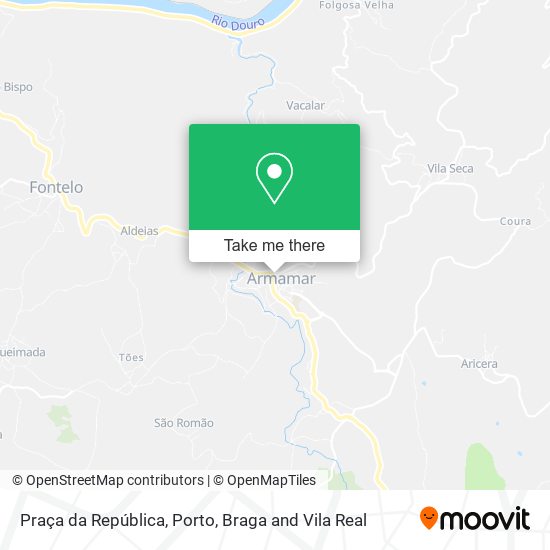 Praça da República mapa