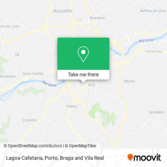 Lagoa Cafetaria mapa