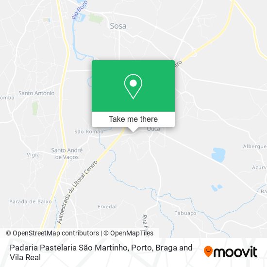 Padaria Pastelaria São Martinho mapa