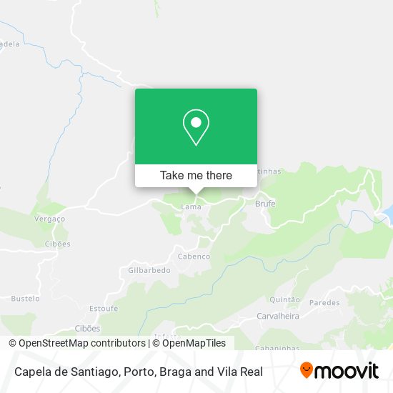 Capela de Santiago mapa
