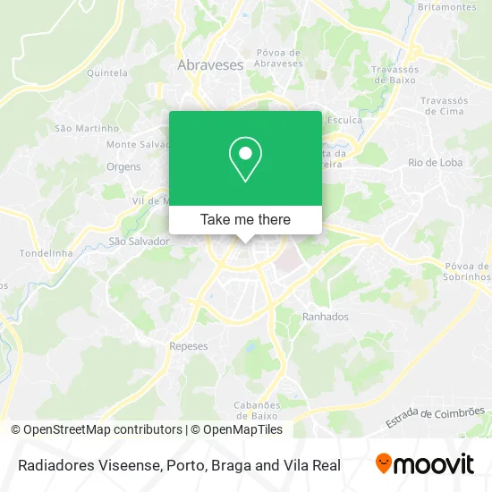Radiadores Viseense map
