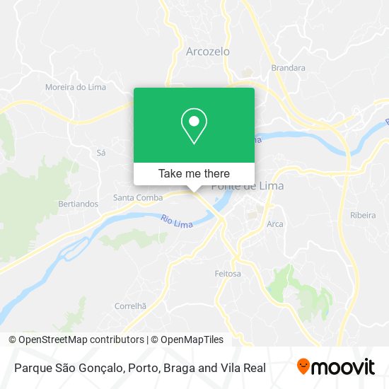 Parque São Gonçalo mapa
