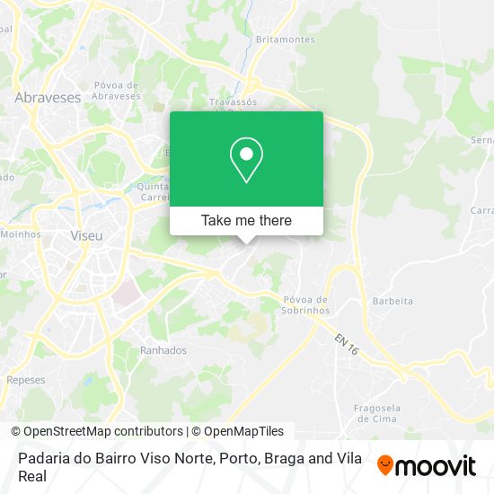 Padaria do Bairro Viso Norte mapa