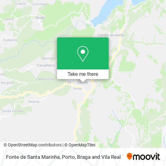 Fonte de Santa Marinha mapa