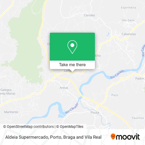 Aldeia Supermercado mapa