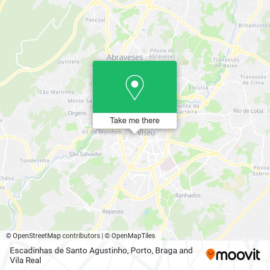 Escadinhas de Santo Agustinho mapa