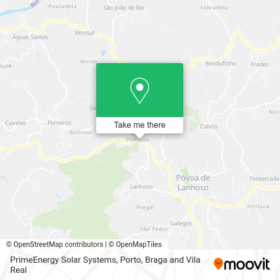 PrimeEnergy Solar Systems map