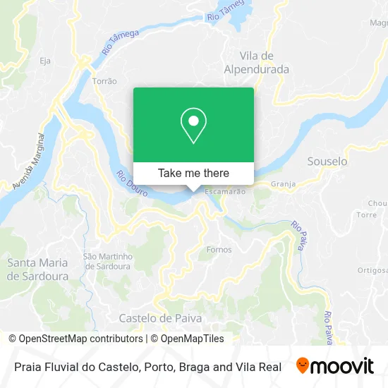 Praia Fluvial do Castelo map