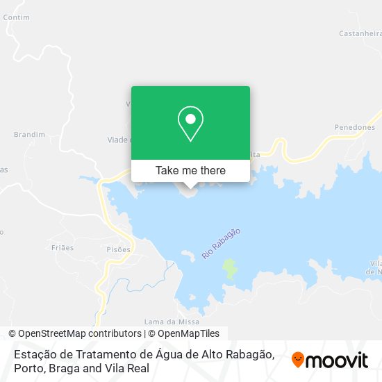 Estação de Tratamento de Água de Alto Rabagão map