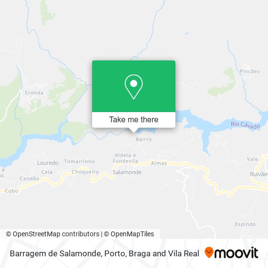 Barragem de Salamonde mapa