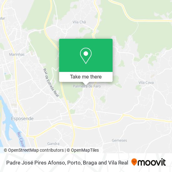 Padre José Pires Afonso mapa