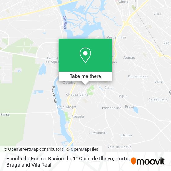 Escola do Ensino Básico do 1° Ciclo de Ílhavo map