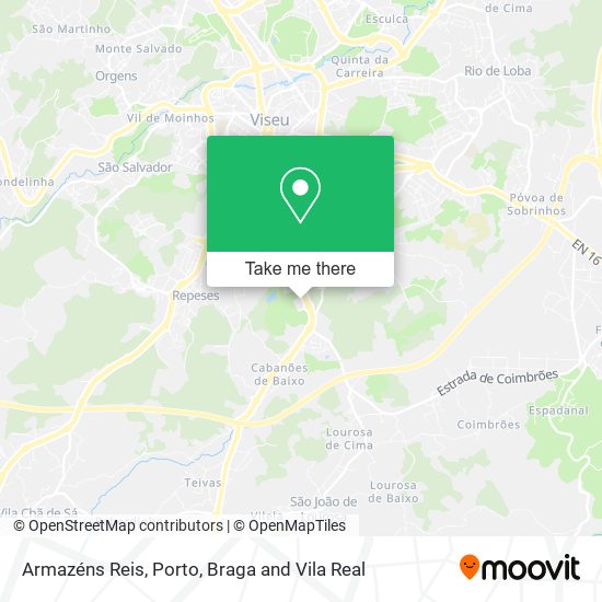 Armazéns Reis mapa