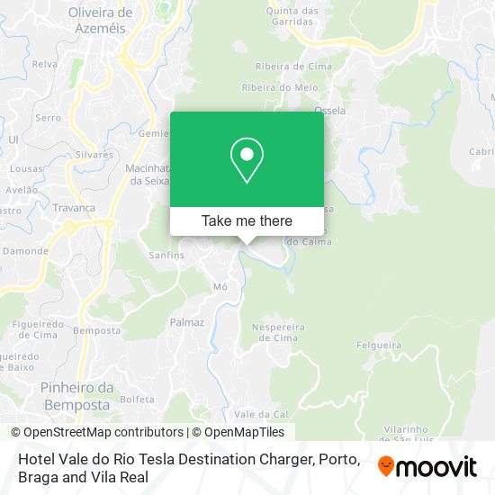 Hotel Vale do Rio Tesla Destination Charger mapa