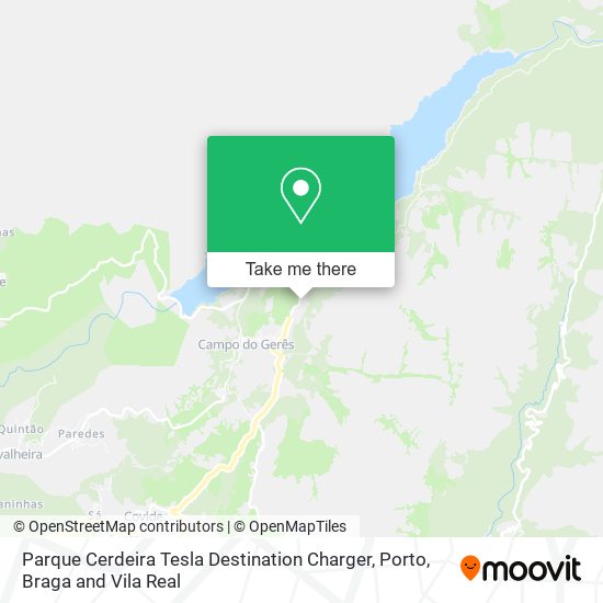 Parque Cerdeira Tesla Destination Charger map