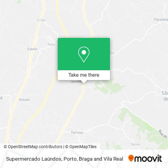 Supermercado Laúndos map