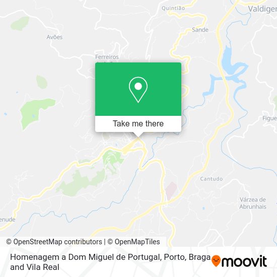 Homenagem a Dom Miguel de Portugal mapa