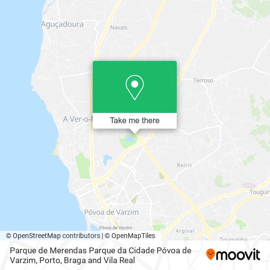 Parque de Merendas Parque da Cidade Póvoa de Varzim map