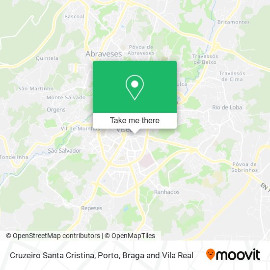 Cruzeiro Santa Cristina mapa