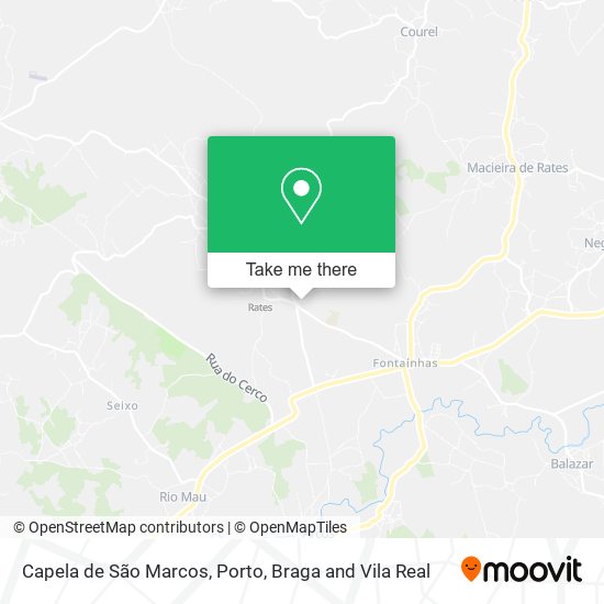 Capela de São Marcos mapa