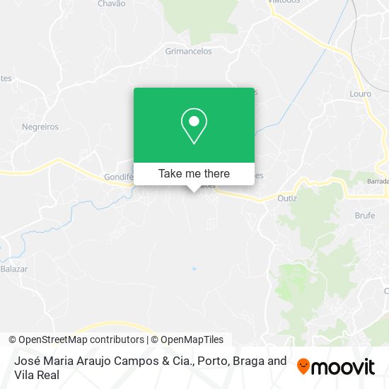 José Maria Araujo Campos & Cia. map