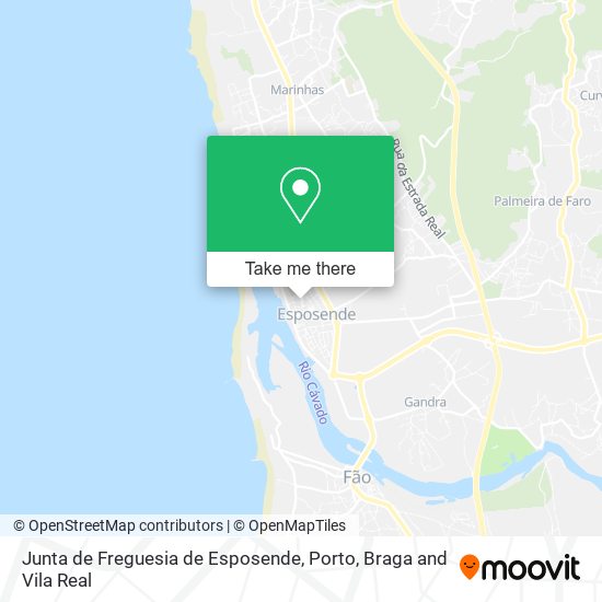 Junta de Freguesia de Esposende mapa